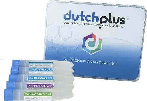 DUTCH Plus hormone test kit with sample tubes